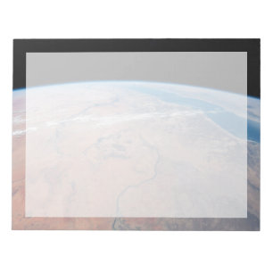 Bloco De Notas Nile River Winding Para Baixo Ao Lado Do Mar Verme