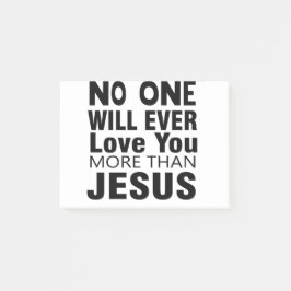 Bloco De Notas Ninguém Vai Te Amar Mais Que Jesus