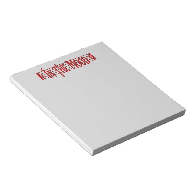 Bloco De Notas No humor (Inclinado)