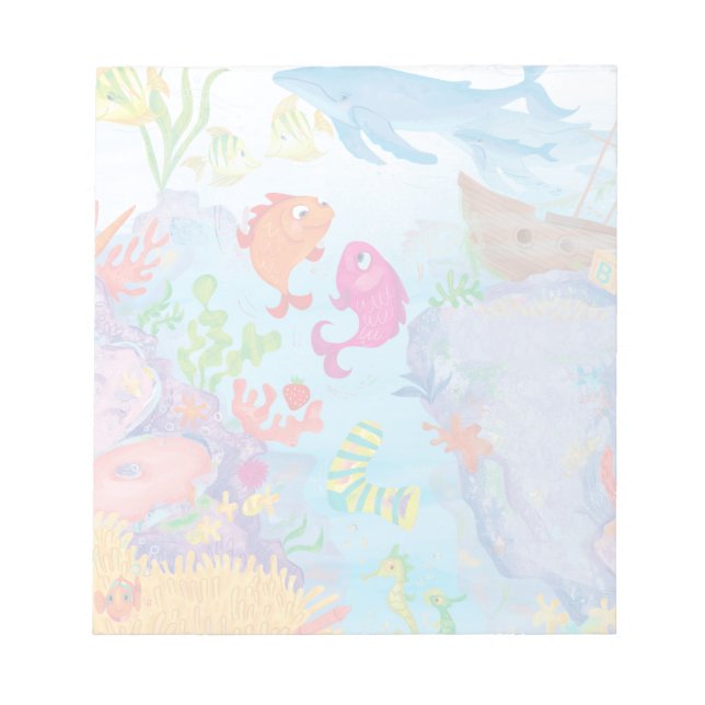 Bloco De Notas No Oceano (Frente)