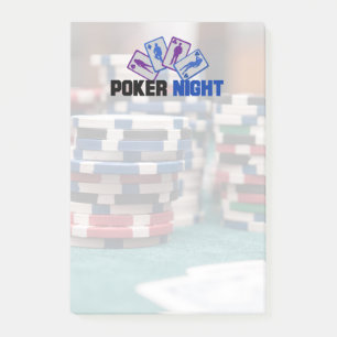 Bloco De Notas Noite de pôquer com cartas tocando e poker