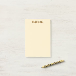 BLOCO DE NOTAS NOMBRE PERSONALIZADO ESTILOSO ESCRITORIO MODERNO E