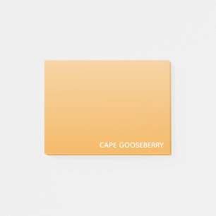 Bloco De Notas Nome amarelo de Cape Gooseberry