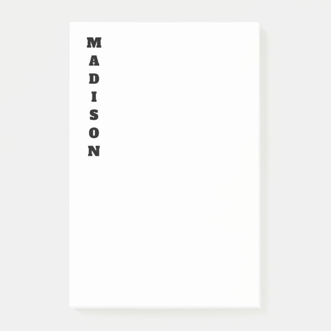 Bloco De Notas Nome da caligrafia de na moda (Frente)