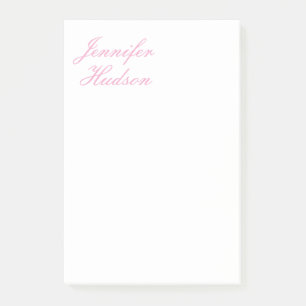 Bloco De Notas Nome da caligrafia moderna minimalista profissiona