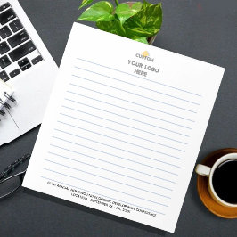 Bloco De Notas Nome da Conferência Localização Logotipo Linhas
