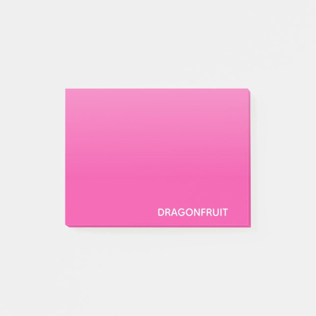 Bloco De Notas nome da cor rosa dragão-fruta (Frente)
