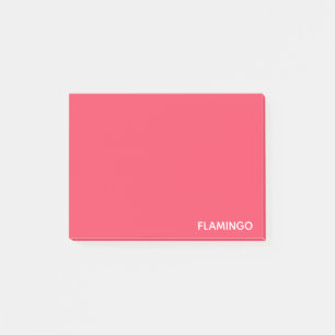 Bloco De Notas nome da cor rosa flamingo