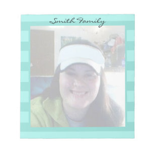 Bloco De Notas Nome da Família Personalizada de Fotos