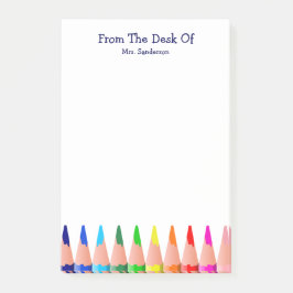 Bloco De Notas Nome da sala de aula Lápis cotovelos 