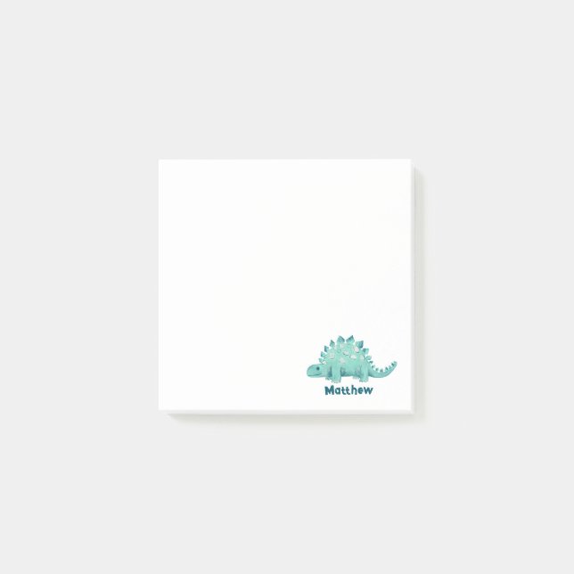 Bloco De Notas Nome das Crianças Dinossauro (Frente)