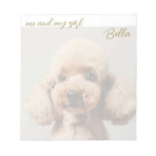 Bloco De Notas Nome de Foto Personalizado Cão Amigo do Cão Citaçã