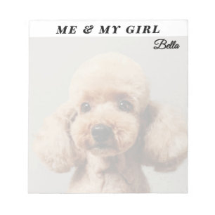 Bloco De Notas Nome de Foto Personalizado Dona de Cachorro Citaçã