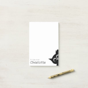 Bloco De Notas Nome de gato preto bonito
