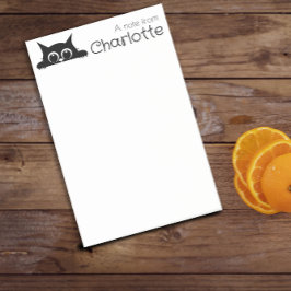 Bloco De Notas Nome de gato preto bonito