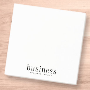 Bloco De Notas Nome de negócios moderno e elegante minimalista