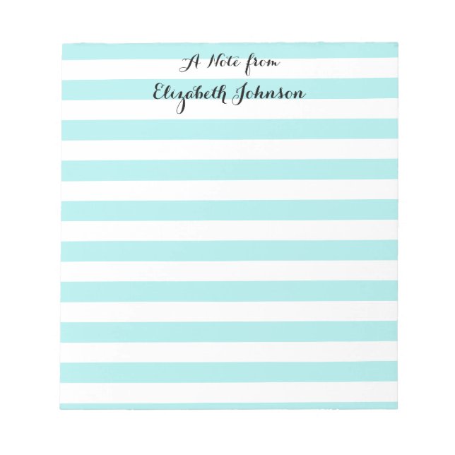 Bloco De Notas Nome de Professores da Escola de Jardim Infantil T (Frente)