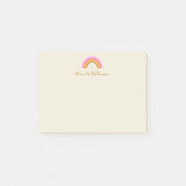 Bloco De Notas Nome de Script Personalizado do Arco-Íris Retroati