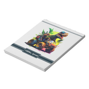 Bloco De Notas Nome do Dinossauro do Caminhão Monstro do T-Rex