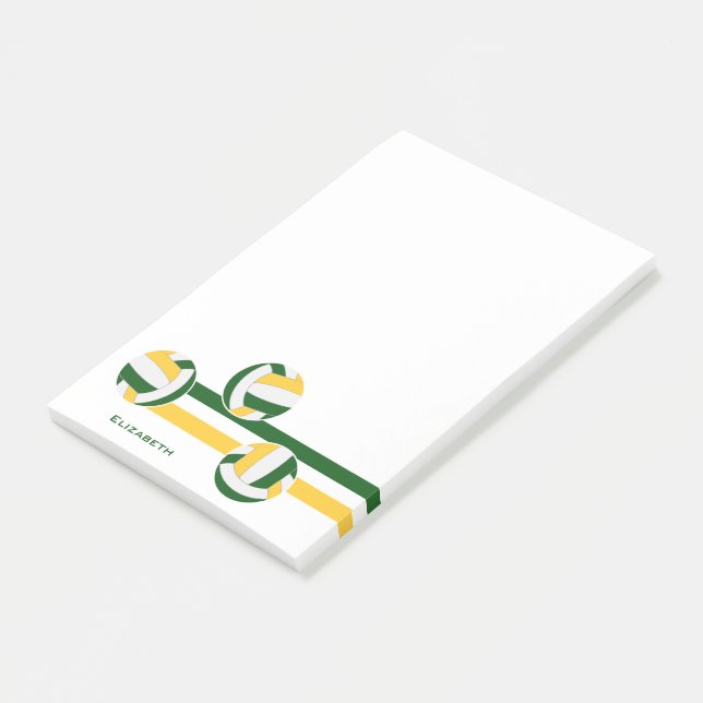 Bloco De Notas nome do jogador de liões de ouro verde (Inclinado)