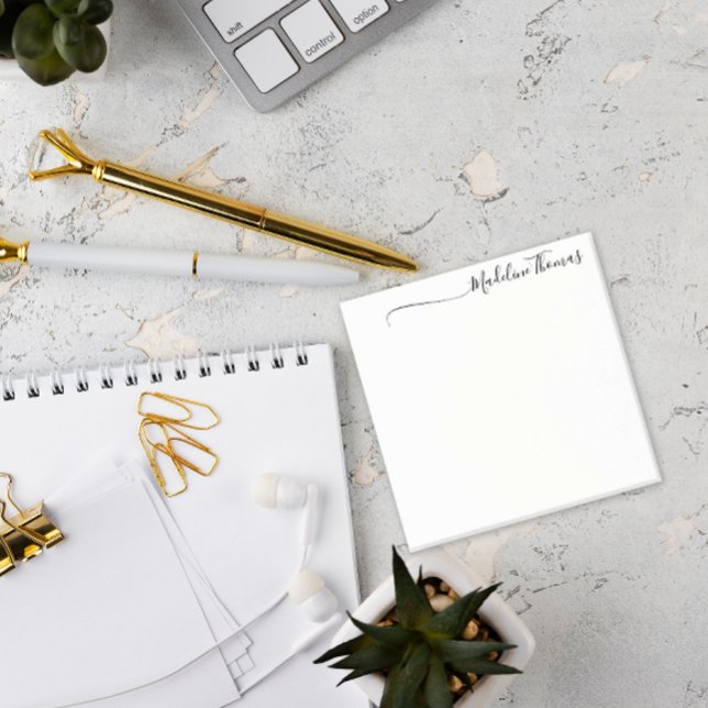 Bloco De Notas Nome do Script de Caligrafia Moderna (Criador carregado)