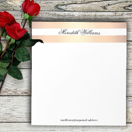 Bloco De Notas Nome Dourado Clássico do Banda Personalizado