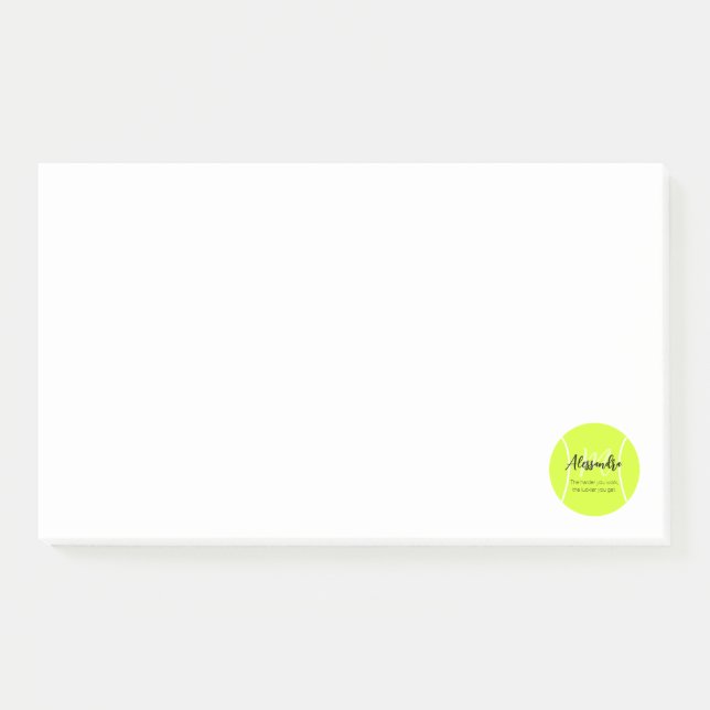 Bloco De Notas nome e texto personalizados de tênis (Frente)