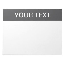 Bloco De Notas Nome Editável em Negrito Moderno, Empresa ou Marca