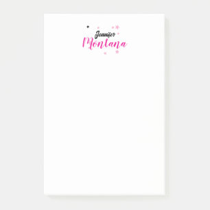 Bloco De Notas Nome minimalista moderno elegante profissional