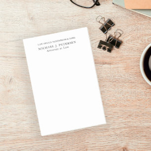 Bloco De Notas Nome moderno e simples minimalista personalizado