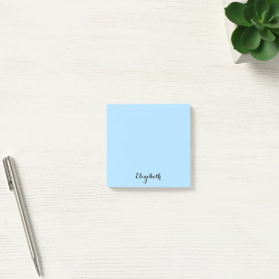 Bloco De Notas Nome Personalizado Baby Blue Home Office Business