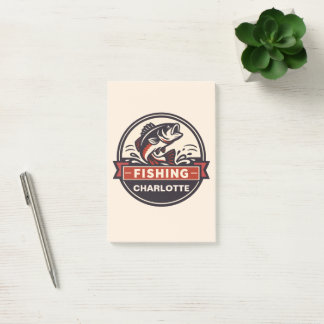 Bloco De Notas Nome Personalizado de Pesca