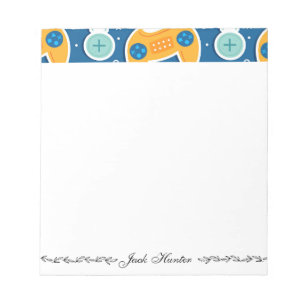 Bloco De Notas Nome personalizado do jogo de vídeo azul