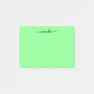 Bloco De Notas Nome Personalizado do Limão Verde Custa