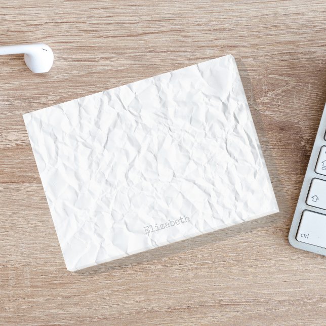 Bloco De Notas Nome Personalizado em Papel Digitalizado (Criador carregado)