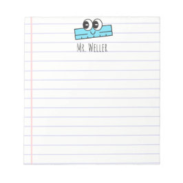 Bloco De Notas Nome Personalizado Guia de Sorriso de Corte do Pro