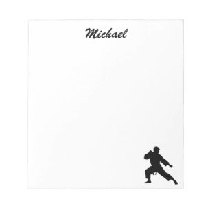 Bloco De Notas Nome Personalizado Karate / Taekwondo / judo