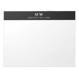 Bloco De Notas Nome Personalizado Material Comercial Profissional