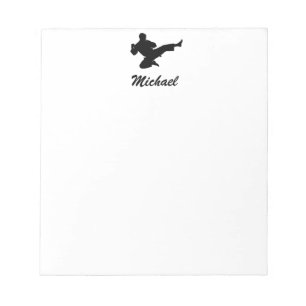 Bloco De Notas Nome Personalizado Moderno Karate / Taekwondo / ju