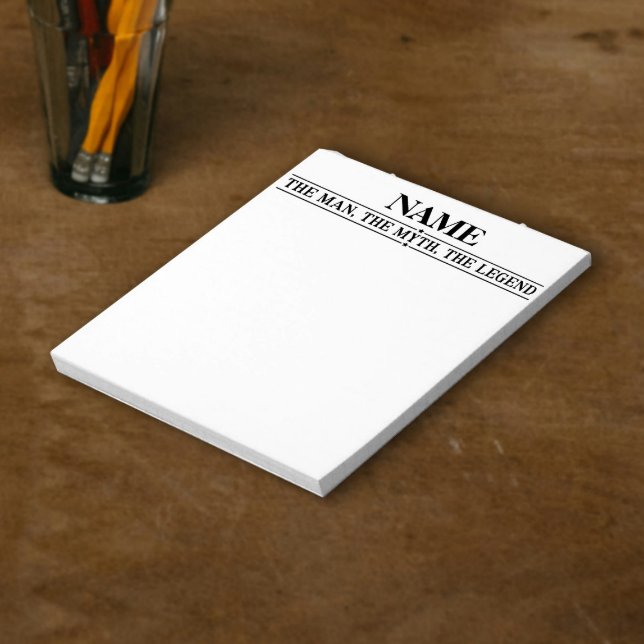 Bloco De Notas Nome Personalizado O Homem O Mito A Legenda (Criador carregado)