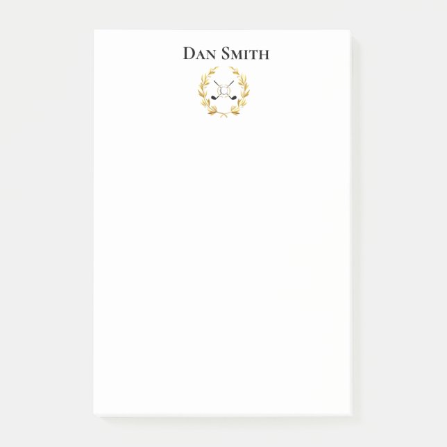 Bloco De Notas Nome Personalizado Posto Grande Notas do It (Frente)