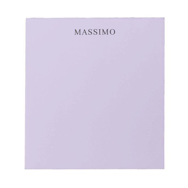 Bloco De Notas Nome Próprio Clássico Única Profissional Roxo Páli (Frente)