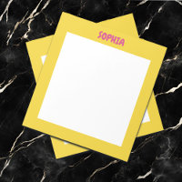 Nome Rosa Choque e Amarelo Menina