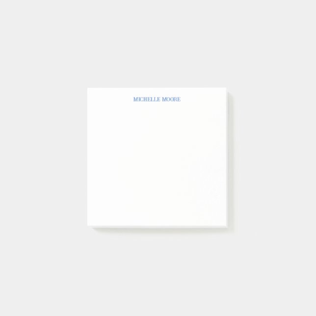 Bloco De Notas Nome Simples Moderno Minimalista (Frente)