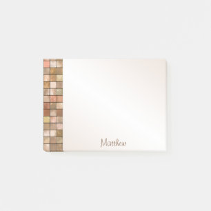 Bloco De Notas Nome - teste padrão decorativo Variegated do
