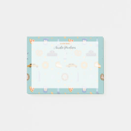 Bloco De Notas Nome verde de padrão Nova Iorque adorável Turquois