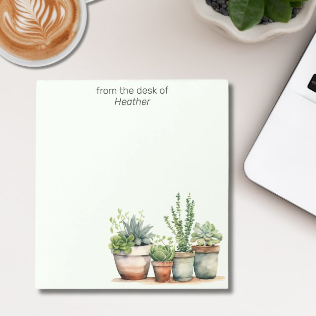 Bloco De Notas Nome verde personalizado (Criador carregado)