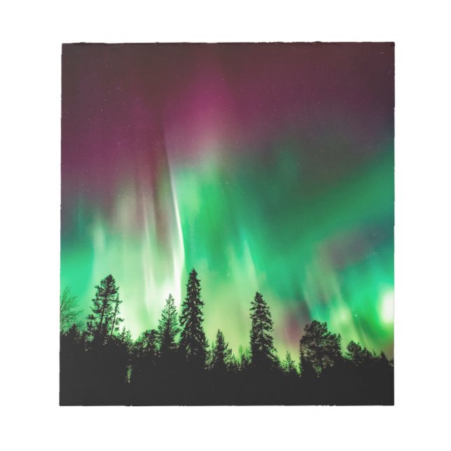 Bloco De Notas Nortes Aurora borealis (Frente)