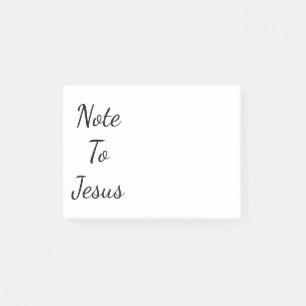 Bloco De Notas Nota a Jesus