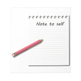 Bloco De Notas Nota ao papel e ao lápis do auto